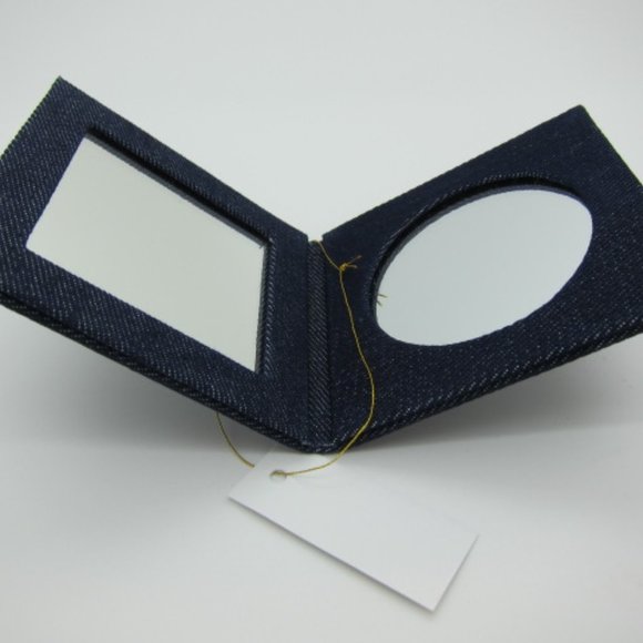 Women Handheld Mirror Purse Compact Portable Foldable 2x Magnification 2 Sided - Picture 7 of 7